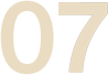 The image shows the number "07" in white, centered on a gray background.