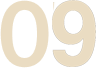 The image shows the number "09" in white, centered on a gray background.